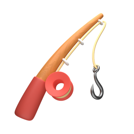 Fishing Rod 3D Icon