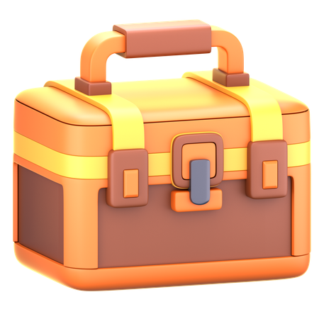 Fishing Tackle Box 3D Icon