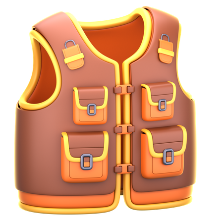 Fishing Vest  3D Icon