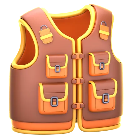 Fishing Vest  3D Icon