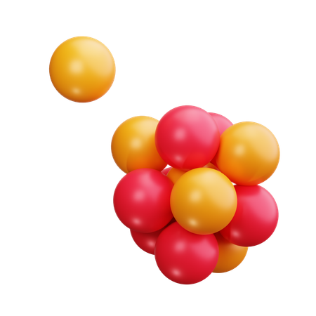 Fission Reaction  3D Icon