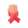 fist against cancer emoji 3d