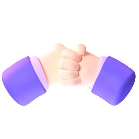 Fist Bump Gesture  3D Icon