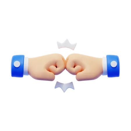 Fist Bump Hand Gesture  3D Icon