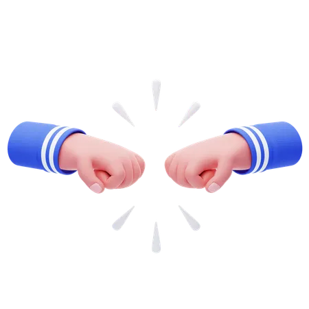 Fist Bump Hand Gesture  3D Icon