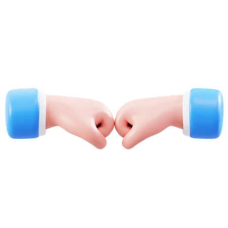 Fist Bump Hand Gesture  3D Icon