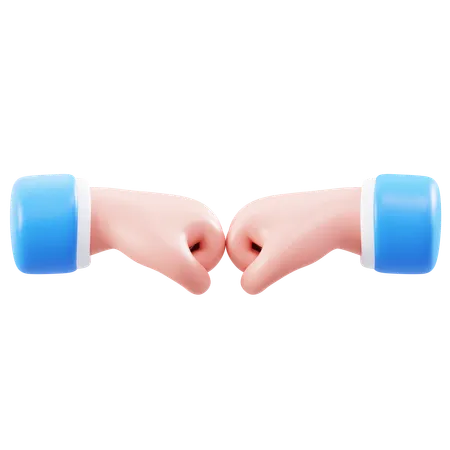 Fist Bump Hand Gesture  3D Icon