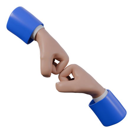 Fist Bump Hand Gestures  3D Icon