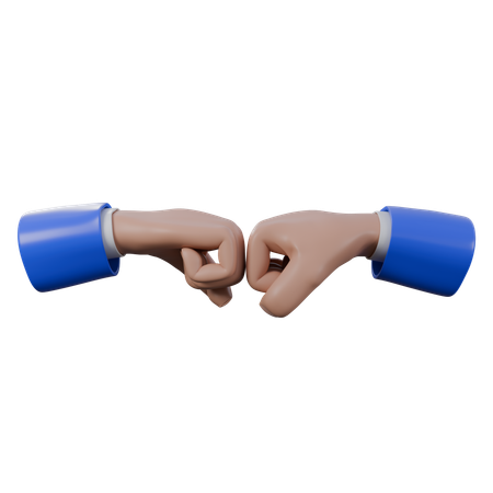 Fist Bump Hand Gestures  3D Icon