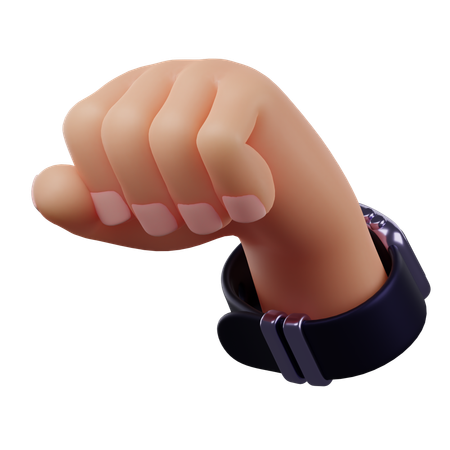 Fist Gesture  3D Icon