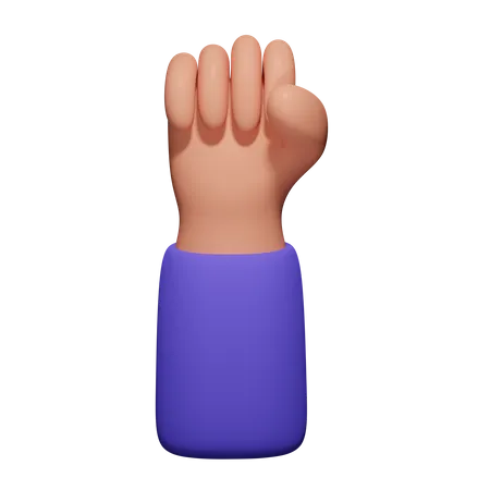 Fist Hand  3D Icon