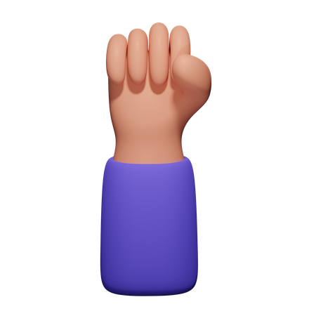 Fist Hand  3D Icon