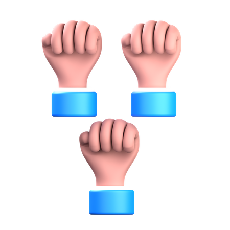 Fist Hand  3D Icon