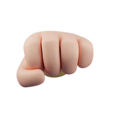 Fist Hand Gesture  3D Icon