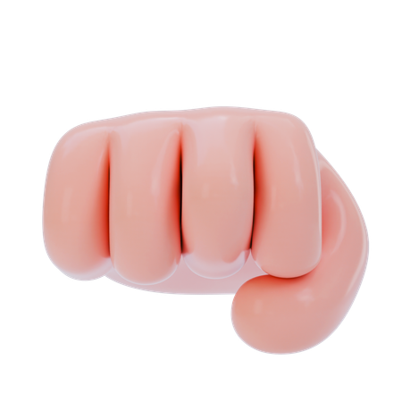 Fist Hand Gesture  3D Icon