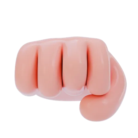 Fist Hand Gesture  3D Icon