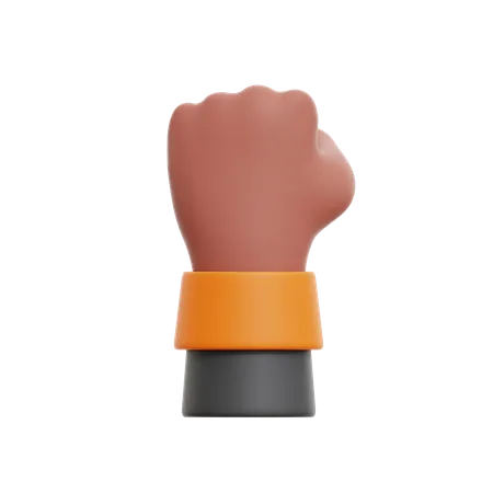 Fist Hand Gesture  3D Icon