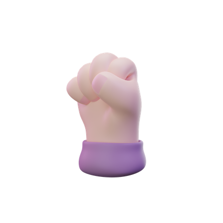 Fist Hand Hand Gesture  3D Icon