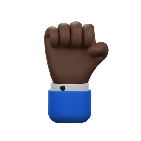 Fist Hand Gesture  3D Icon