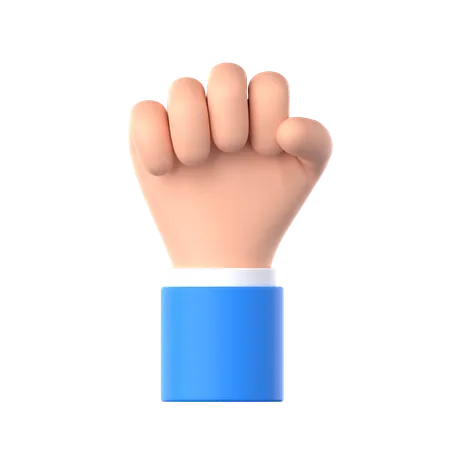 Fist Hand Gesture  3D Icon