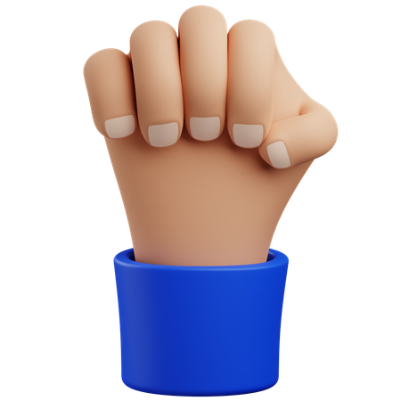 Fist hand gesture  3D Icon