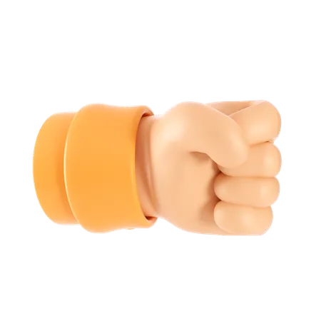 Fist Hand Gesture  3D Icon