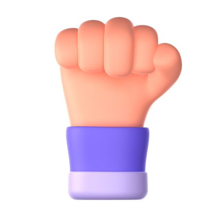 Fist Hand Gesture  3D Icon