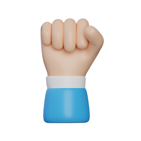 Fist Hand Gesture  3D Icon