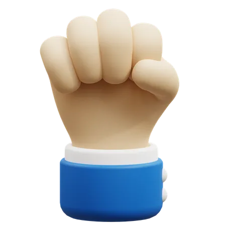 Fist hand gesture  3D Icon