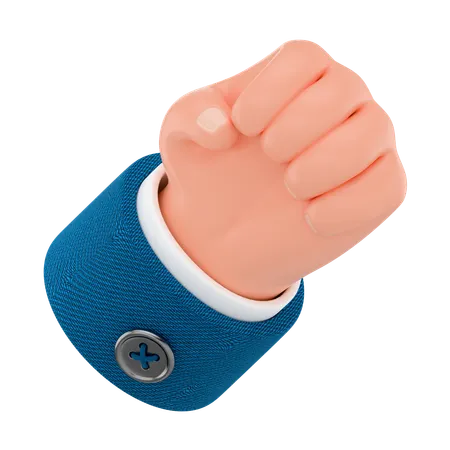 Fist Hand Gesture  3D Icon