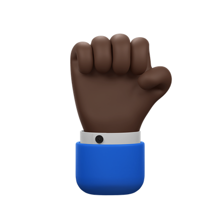 Fist Hand Gesture  3D Icon