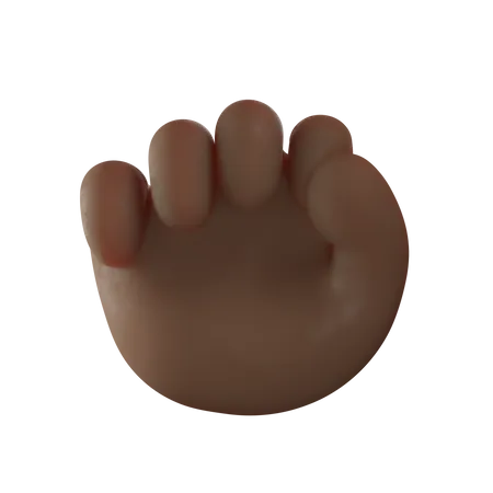 Fist Hand Gesture  3D Illustration