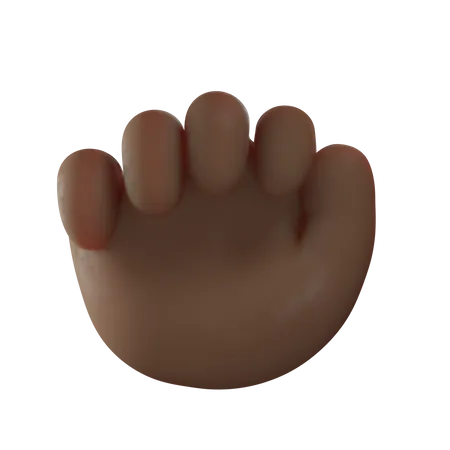 Fist Hand Gesture  3D Illustration