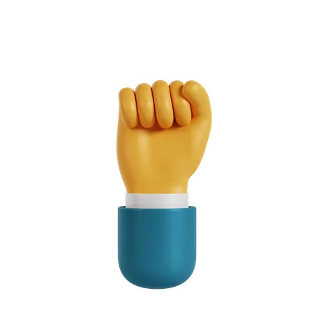 Fist Hand Gesture  3D Illustration