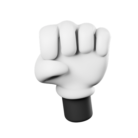 Fist Hand Gesture  3D Illustration