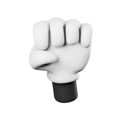 Fist Hand Gesture  3D Illustration