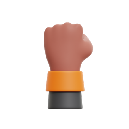 Fist Hand Gesture  3D Icon