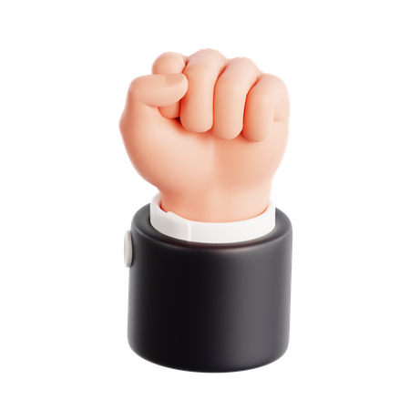 拳 手 ジェスチャー  3D Icon
