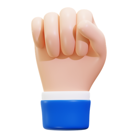 拳 手 ジェスチャー  3D Icon