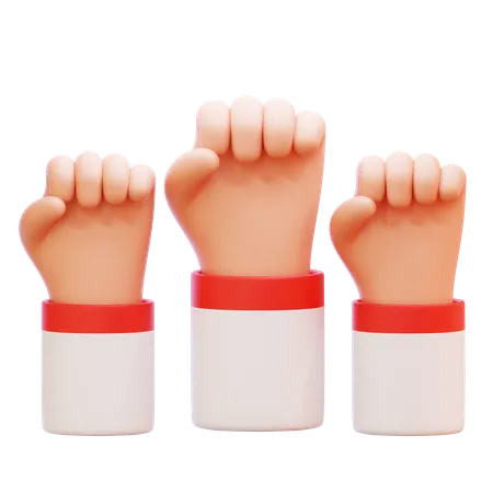 Fist Hands  3D Icon