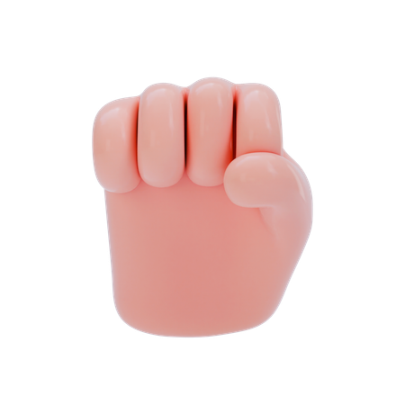 Fist Pump Hand Gesture  3D Icon