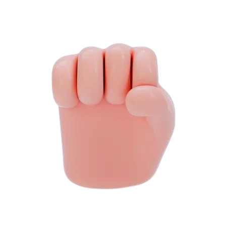 Fist Pump Hand Gesture  3D Icon