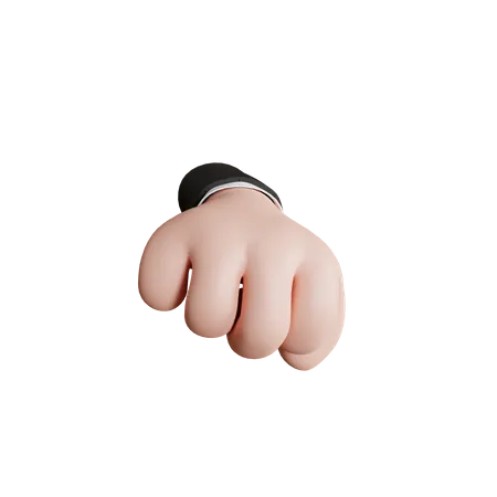 Fist Punch Hand  3D Icon
