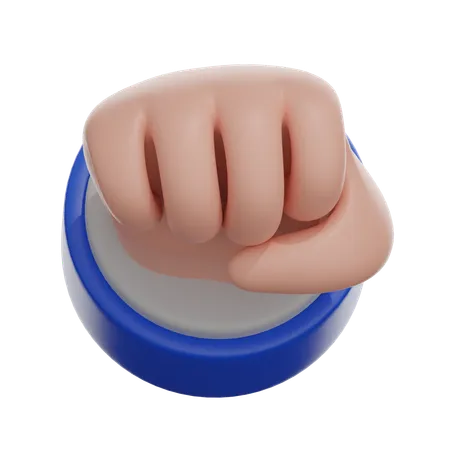 Fisted Hand Sign  3D Icon