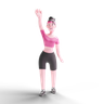 woman fitness emoji 3d