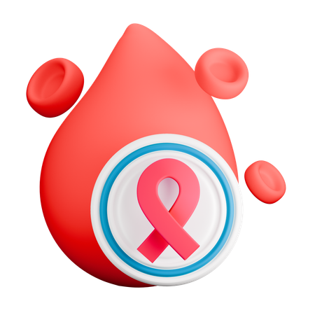 Fita de câncer de sangue  3D Icon