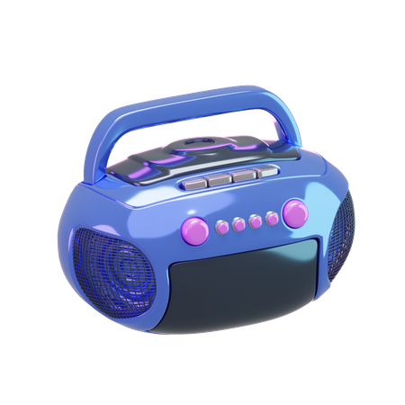 Fita de rádio  3D Icon