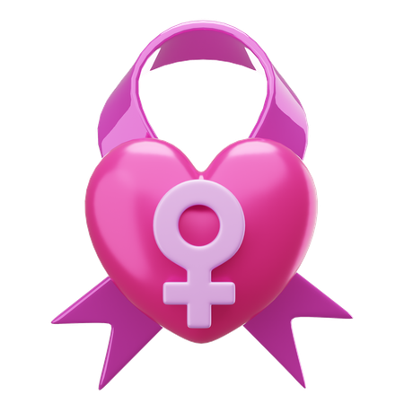 Fita do dia da mulher  3D Icon