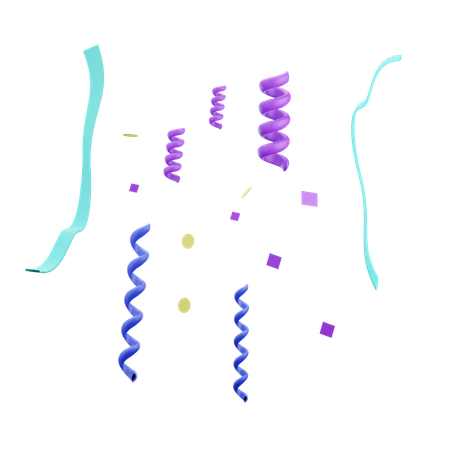 Fitas de festa  3D Icon