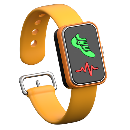 Fitness and Health Tracker Smartwatch  3D Icon
